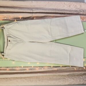 Women's Duluth Trading Co. Stovepipe Utility Ivory Jeans Denim 16 Regular